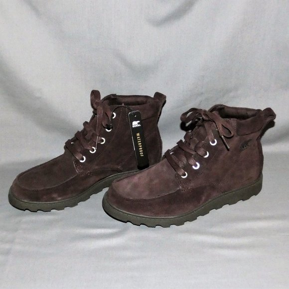 Sorel brown suede waterproof lace-up boots - Picture 3 of 10